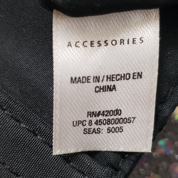 Black Patterned Multi Pocket Shoulder Bag/Purse - Picture 6 of 6